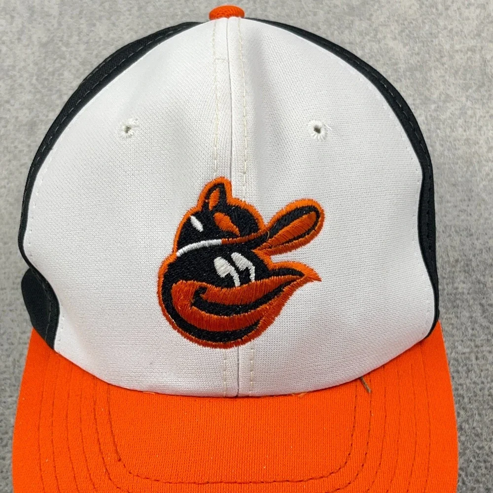 Vintage Baltimore Orioles Hat Cap Snapback Black Orange 90s MLB Baseball Adult